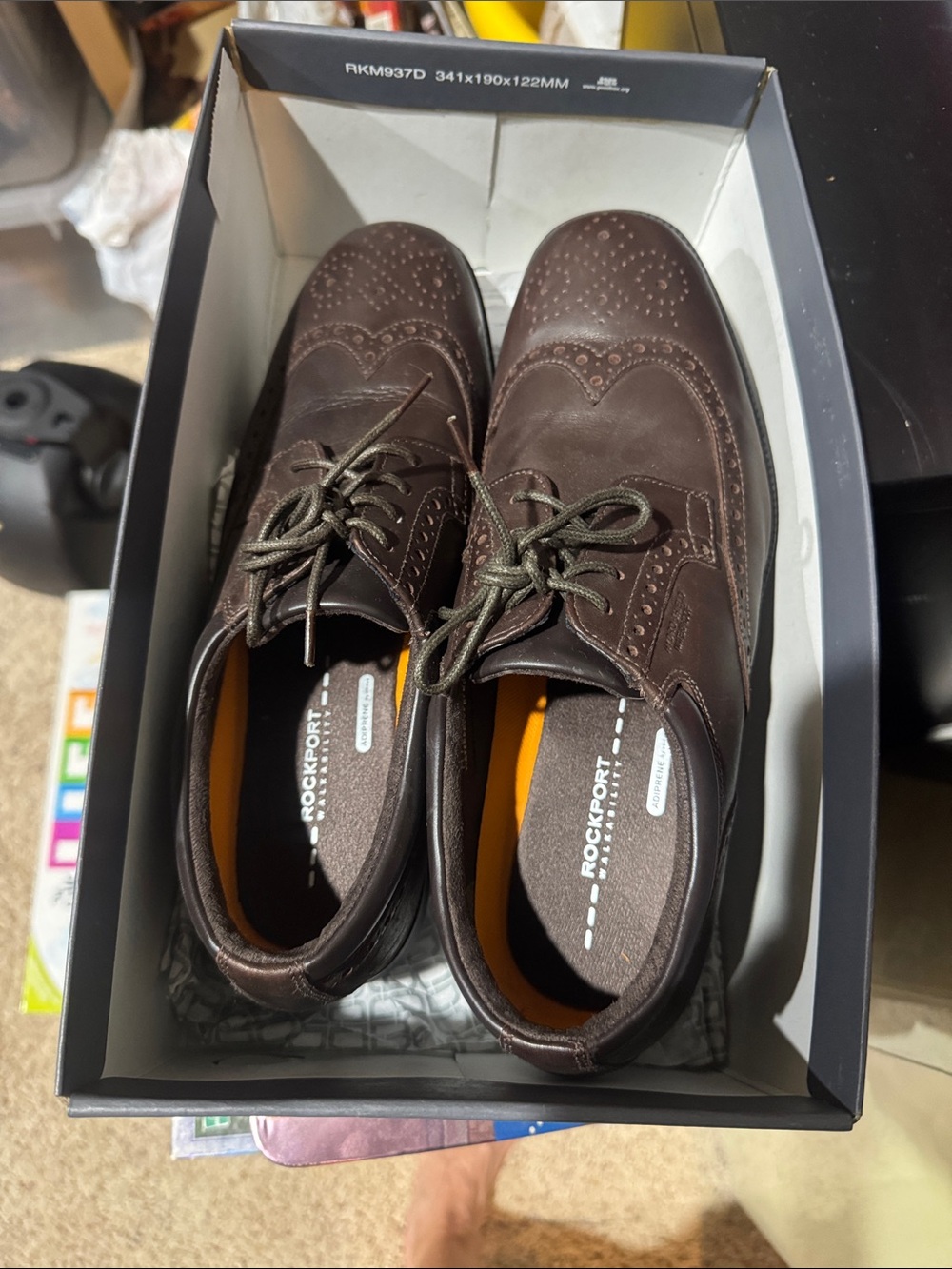 Rockport Brown Leather Wingtip Oxfords